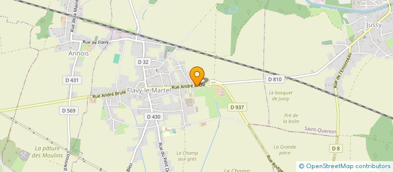 localisation de l'entreprise MONSIEUR MIGUEL BOLLENGIER  FLAVY-LE-MARTEL