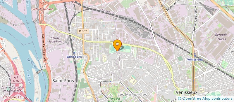 localisation de l'entreprise MONSIEUR MIGUEL BONILLA ARDILA  VENISSIEUX