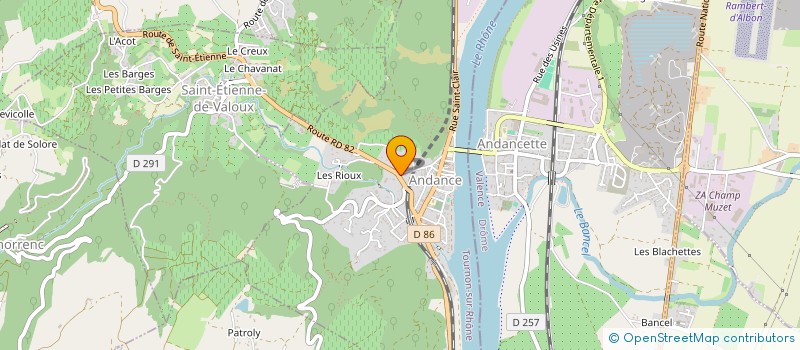 localisation de l'entreprise MONSIEUR MIGUEL BUISSON  ANDANCE