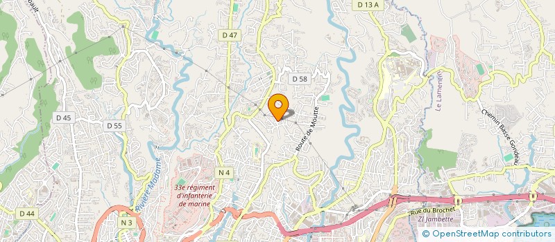 localisation de l'entreprise MONSIEUR MIGUEL BURLET  FORT-DE-FRANCE