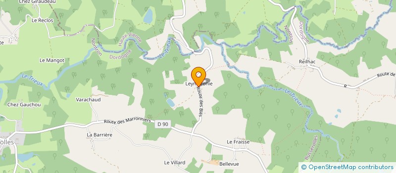 localisation de l'entreprise MONSIEUR MIGUEL CALADO SIMOES à BUSSIERE-BADIL