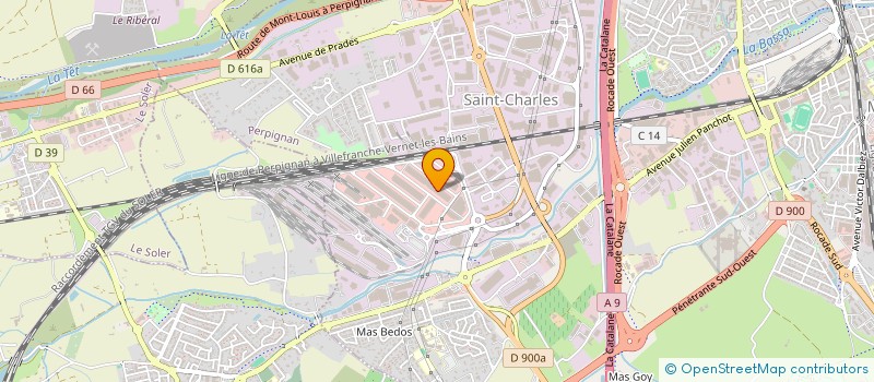 localisation de l'entreprise MONSIEUR MIGUEL CANAMAS  PERPIGNAN