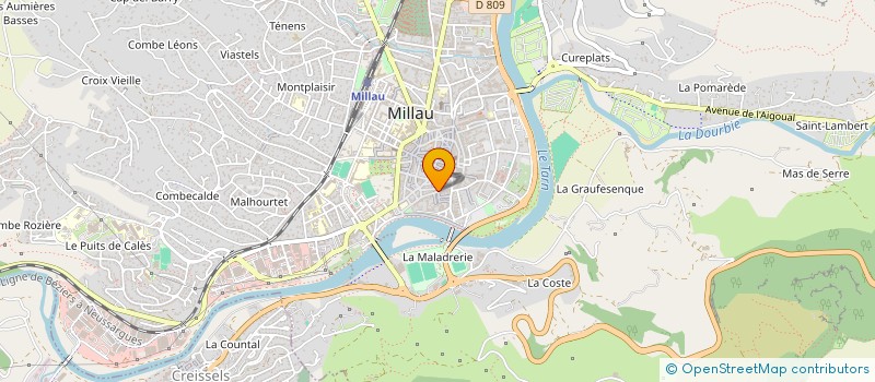 localisation de l'entreprise MONSIEUR MIGUEL CASTILLO à MILLAU