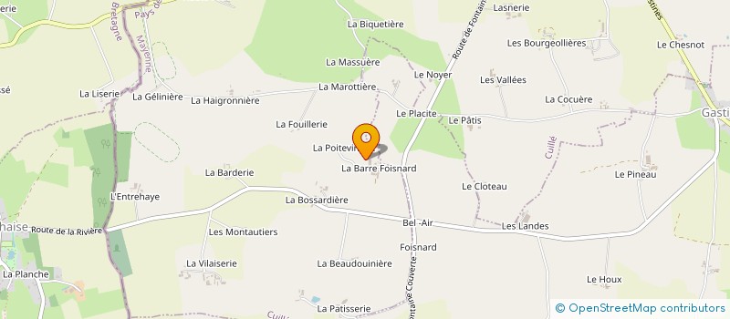 localisation de l'entreprise MONSIEUR MIGUEL CHALUMEAU  SAINT-POIX