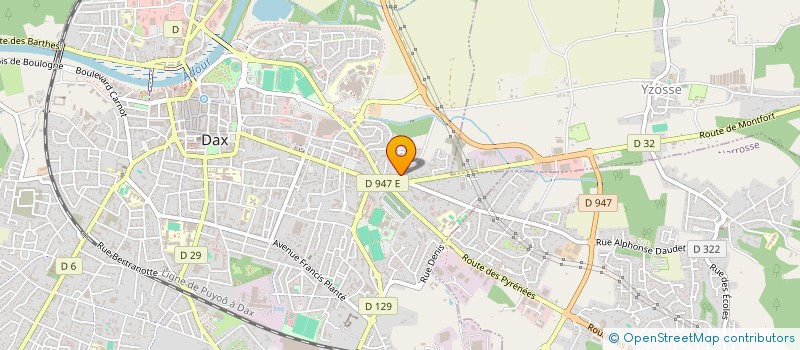 localisation de l'entreprise MONSIEUR MIGUEL DE BARROS  DAX