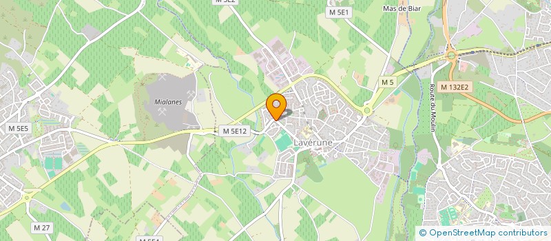 localisation de l'entreprise MONSIEUR MIGUEL DIAZ  LAVERUNE