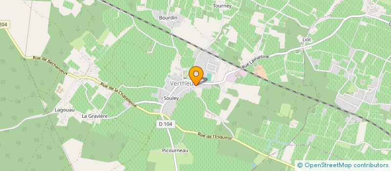 localisation de l'entreprise MONSIEUR MIGUEL DUBOIS  VERTHEUIL