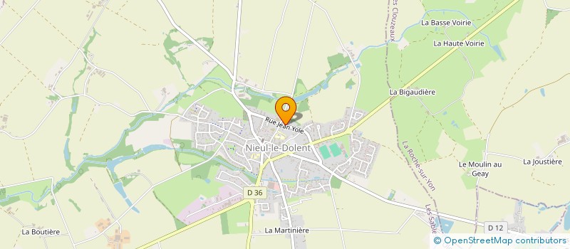 localisation de l'entreprise MONSIEUR MIGUEL GAZEAU  NIEUL-LE-DOLENT