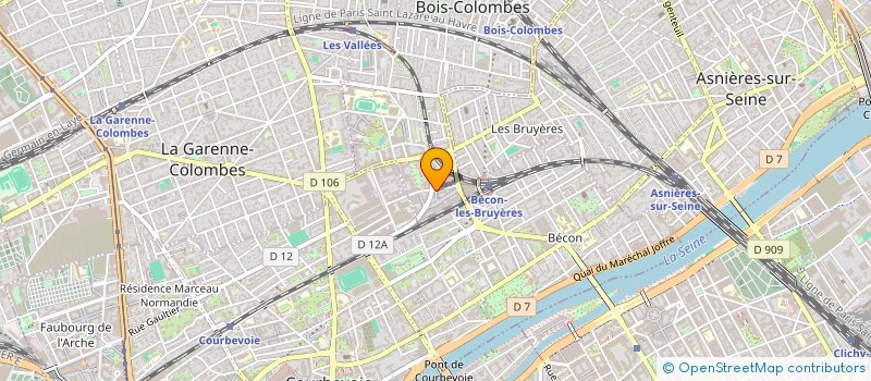 localisation de l'entreprise MONSIEUR MIGUEL GONCALVES à BOIS-COLOMBES