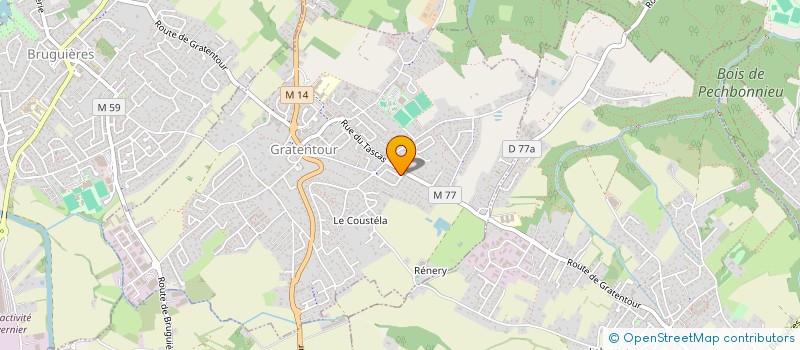 localisation de l'entreprise MONSIEUR MIGUEL GONCALVES DE AZEVEDO  GRATENTOUR