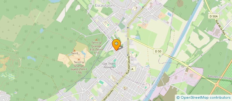 localisation de l'entreprise MONSIEUR MIGUEL JIMENEZ  ESCAUTPONT