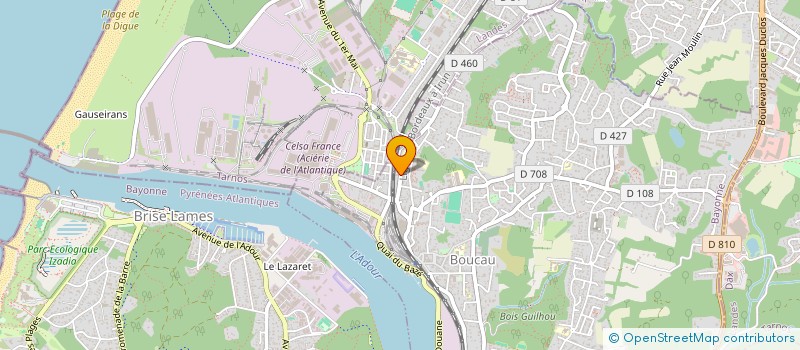 localisation de l'entreprise MONSIEUR MIGUEL JIMENEZ RAMOS  BOUCAU