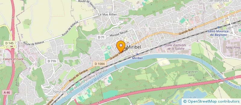 localisation de l'entreprise MONSIEUR MIGUEL LLACER à MIRIBEL