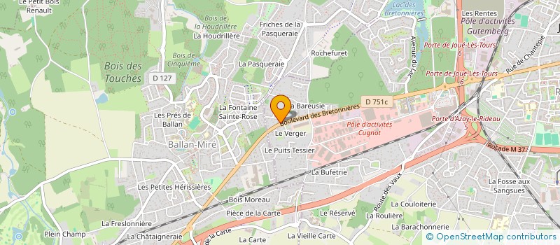 localisation de l'entreprise MONSIEUR MIGUEL MACEDO  JOUE-LES-TOURS