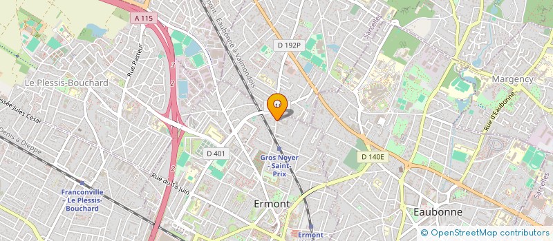 localisation de l'entreprise MONSIEUR MIGUEL MAROUDIN  ERMONT