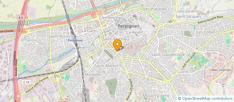 localisation de l'entreprise MONSIEUR MIGUEL MENDIVIL SANTA CRUZ  PERPIGNAN