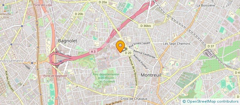 localisation de l'entreprise MONSIEUR MIGUEL MONTEIRO  MONTREUIL