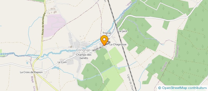 localisation de l'entreprise MONSIEUR MIGUEL MONTEIRO DE CARVALHO  CORIGNAC