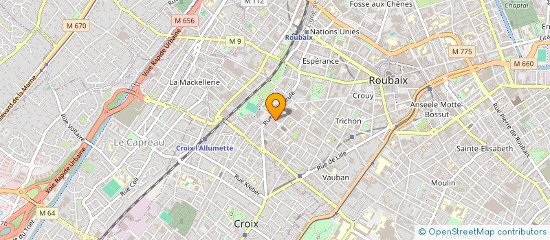 localisation de l'entreprise MONSIEUR MIGUEL MOREIRA  ROUBAIX