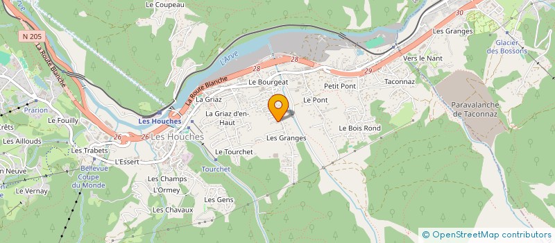 localisation de l'entreprise MONSIEUR MIGUEL MUNIESA à LES HOUCHES