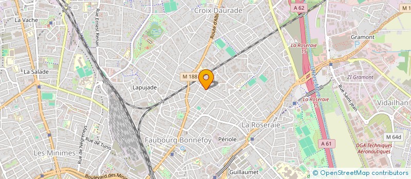localisation de l'entreprise MONSIEUR MIGUEL NISAS  TOULOUSE