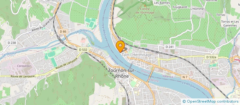 localisation de l'entreprise MONSIEUR MIGUEL PANNEQUIN-TABAT  TAIN-L'HERMITAGE