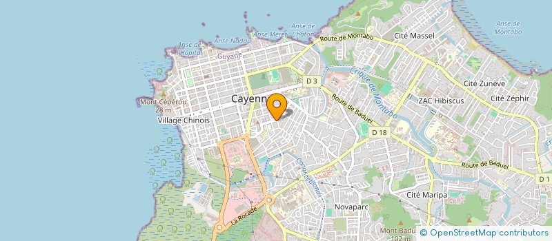 localisation de l'entreprise MONSIEUR MIGUEL PETIT HOMME  CAYENNE