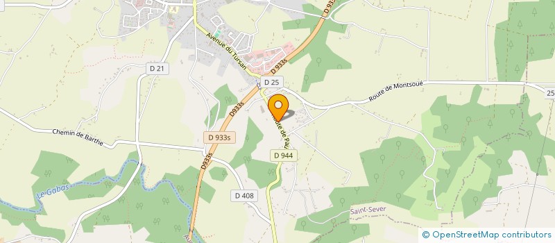 localisation de l'entreprise MONSIEUR MIGUEL PINTO DE SOUSA  SAINT-SEVER