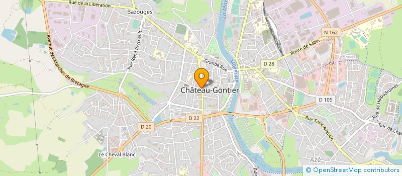 localisation de l'entreprise MONSIEUR MIGUEL POIRIER  CHATEAU-GONTIER-SUR-MAYENNE