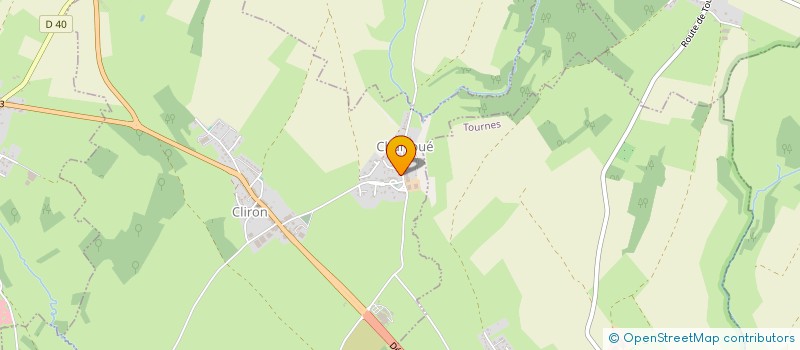 localisation de l'entreprise MONSIEUR MIGUEL POUGIN  CLIRON