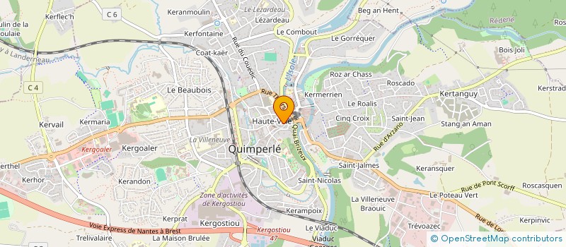 localisation de l'entreprise MONSIEUR MIGUEL RODRIGUES CONSTANTINO  QUIMPERLE