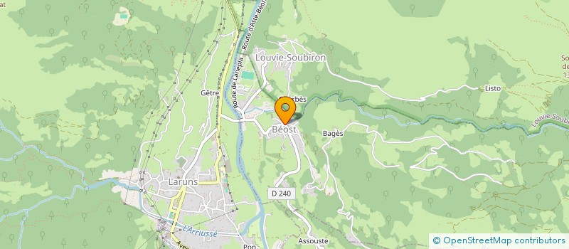 localisation de l'entreprise MONSIEUR MIGUEL SARRAILH  LOUVIE-SOUBIRON