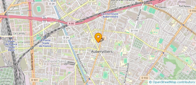 localisation de l'entreprise MONSIEUR MIGUEL SOARES  AUBERVILLIERS