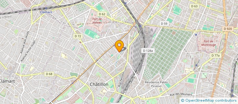 localisation de l'entreprise MONSIEUR MIGUEL THOMASI  CHATILLON