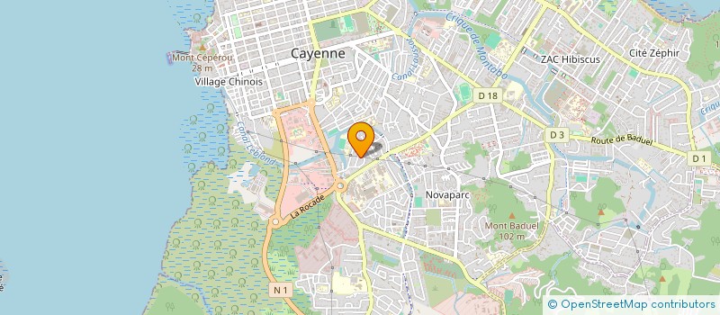 localisation de l'entreprise MONSIEUR MIGUEL VILHENA  CAYENNE