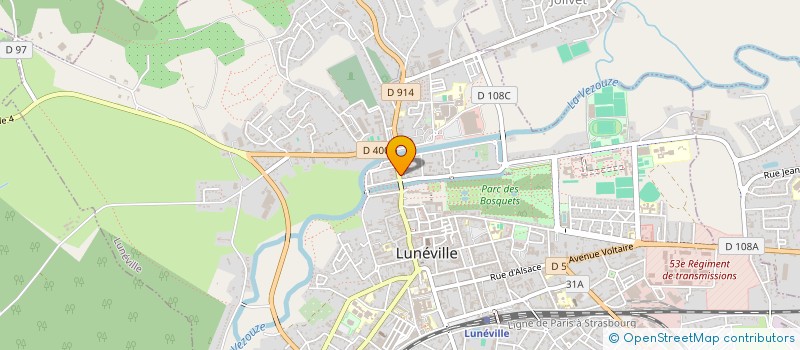 localisation de l'entreprise MONSIEUR MIGUEL VOTZ  LUNEVILLE