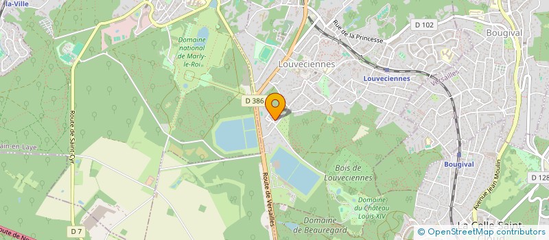 localisation de l'entreprise MONSIEUR MIGUELITE PIERRE-MERITE  LOUVECIENNES