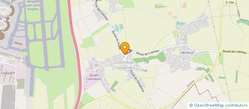 localisation de l'entreprise MONSIEUR MIHAI BOTIZ  COLOMBIER-SAUGNIEU