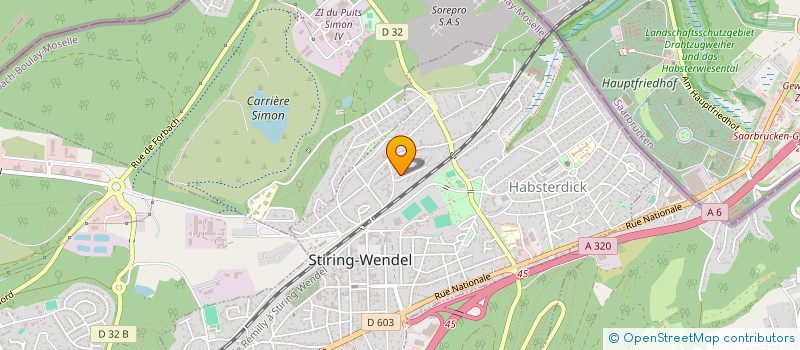 localisation de l'entreprise MONSIEUR MIHAI CALDARAS  STIRING-WENDEL