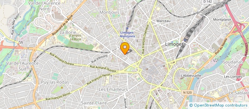 localisation de l'entreprise MONSIEUR MIHAI-CODIN ANTONESCU  LIMOGES