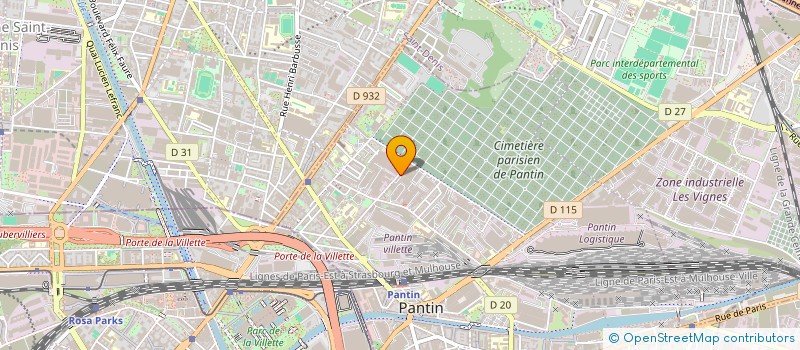 localisation de l'entreprise MONSIEUR MIHAI MOISEI  PANTIN