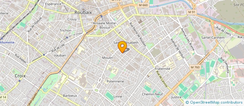 localisation de l'entreprise MONSIEUR MIHAI PRICOP  ROUBAIX