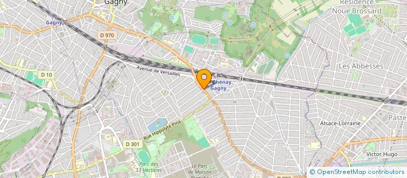 localisation de l'entreprise MONSIEUR MIHAIL BEJENARU  GAGNY