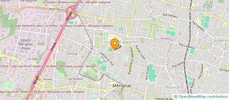 localisation de l'entreprise MONSIEUR MIHAIL IACOB  MERIGNAC