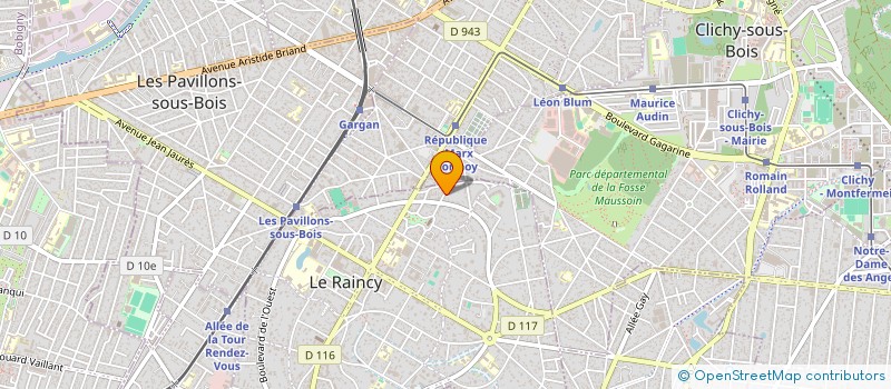 localisation de l'entreprise MONSIEUR MIHAIL NASTAS  LE RAINCY