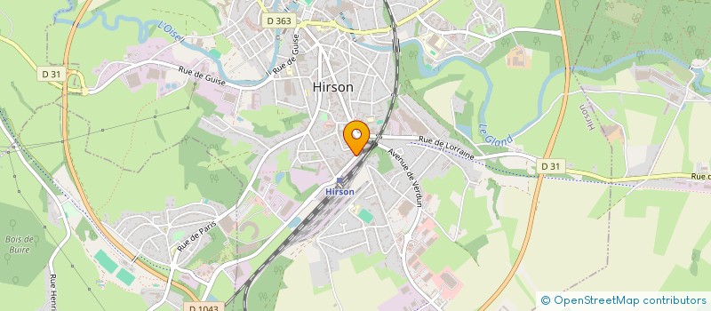 localisation de l'entreprise MONSIEUR MIHAIL TIRON  HIRSON