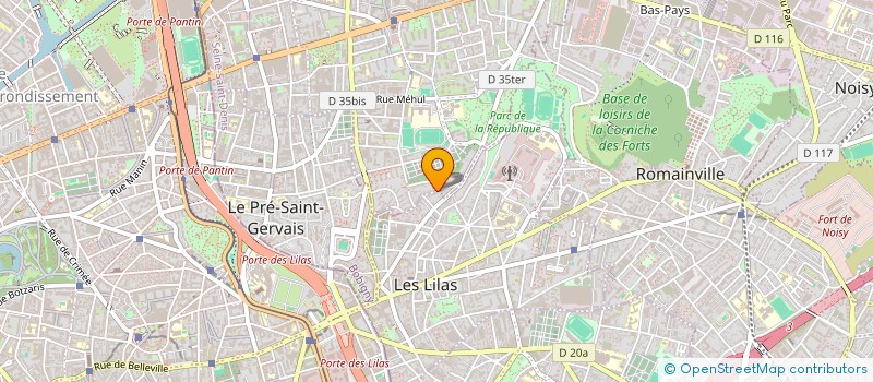 localisation de l'entreprise MONSIEUR MIHAILO MISKOVIC  LES LILAS