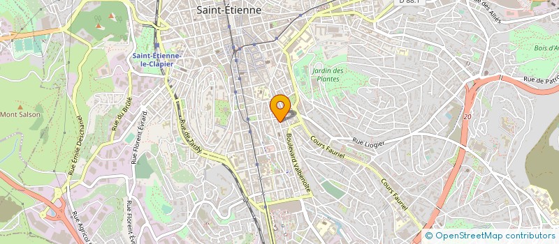 localisation de l'entreprise MONSIEUR MIHALLAQ KOSTAQI  SAINT-ETIENNE