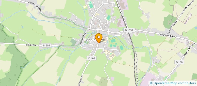 localisation de l'entreprise MONSIEUR MIHALY BALATONI  FEIGNIES