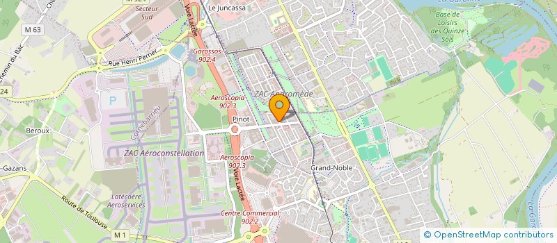 localisation de l'entreprise MONSIEUR MIK'EL JOSEPH-MONDESIR  BLAGNAC